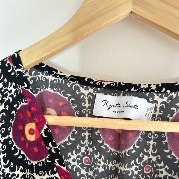 RUJUTA SHETH MARIE CINCH KAFTAN | MIDNIGHT MOON PRINT O/S - Picture 7 of 7